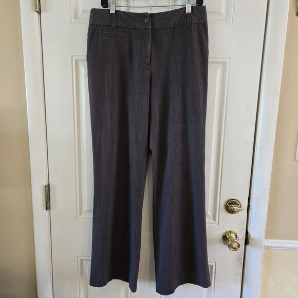 Rafaella Womens Gray Curvy Fit Slacks Trousers Size 10 Pockets Dress Pants Y2K - Picture 1 of 6